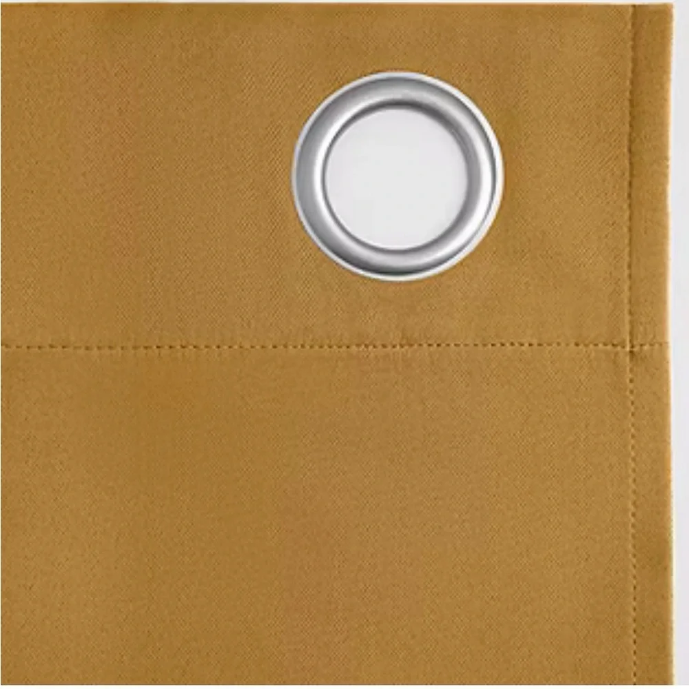 Sun Zero Saxon Grommet Top Energy Saving Blackout Single Curtain Panel 40x63